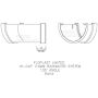 FloPlast Deepflow/ Hi-Cap Gutter Angle - 135 Degree x 115mm x 75mm Brown