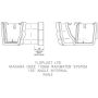 FloPlast Ogee Gutter Internal Angle - 135 Degree x 110mm x 80mm Brown