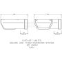 FloPlast Square Gutter Angle - 90 Degree x 114mm White - Pack of 2