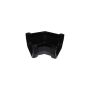 FloPlast Square Gutter Angle - 135 Degree x 114mm Black - Pack of 2