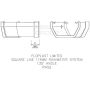 FloPlast Square Gutter Angle - 135 Degree x 114mm White