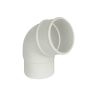 FloPlast Round Downpipe Offset Bend - 112.5 Degree x 68mm White