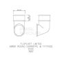 FloPlast Round Downpipe Shoe - 68mm Black