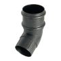FloPlast Cast Iron Effect Round Downpipe Offset Bend - 112.5 Degree x 68mm