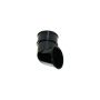 FloPlast Mini Gutter Downpipe Shoe - 50mm Black - Pack of 2