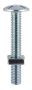 M6 x 20mm - Roofing Bolt with Nut - BZP - Bag of 140