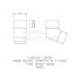FloPlast Square Downpipe Offset Bend - 112 Degree Brown