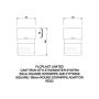 FloPlast PVC Square to PVC Round Downpipe Adaptor - White