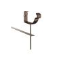 Lindab Steel Gutter Rise & Fall Bracket - 125mm Coffee Brown