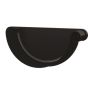 Lindab Steel Gutter Right Hand Stop End - 190mm Black