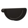 Lindab Steel Gutter Left Hand Stop End - 190mm Black