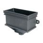 FloPlast Cast Iron Effect Rectangular Gutter Hopper - 65/68mm