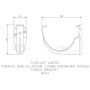 FloPlast Industrial/ Xtraflo Gutter Fascia Bracket - 170mm Black - Pack of 2