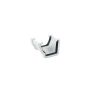 FloPlast Square to Ogee Left Hand Gutter Adaptor - White