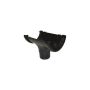 FloPlast Half Round Gutter Running Outlet - 112mm Black