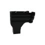 FloPlast Ogee Gutter Stopend Outlet Left Hand - 110mm x 80mm Black