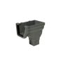 FloPlast Ogee Gutter Stopend Outlet Right Hand - 110mm x 80mm Anthracite Grey