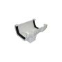 FloPlast Square Gutter Running Outlet - 114mm White - Pack of 2