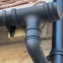 FloPlast Cast Iron Effect Round Downpipe Plain Ended - 68mm x 2.5mtr - Pack of 2