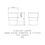 FloPlast Round Downpipe Socket - 68mm White