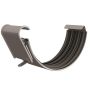 Lindab Steel Gutter Union - 125mm Anthracite Metallic