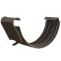Lindab Steel Gutter Union - 125mm Brown