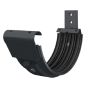 Lindab Steel Gutter Radius Fascia Bracket - 125mm Anthracite Grey