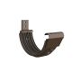 Lindab Steel Gutter Radius Fascia Bracket - 125mm Brown