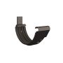 Lindab Steel Gutter Radius Fascia Bracket - 125mm Matte Black
