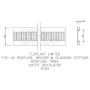 White Soffit Strip Ventilator - 5mtr