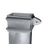 Cast Iron Rectangular Eared Downpipe - 100mm x 75mm x 914mm Primed