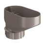 Lindab Steel Drain Trap - 100mm Anthracite Metallic