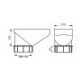 Lindab Steel Drain Trap - 100mm Brown