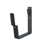 Lindab Rectangular Steel Gutter 70mm Flex-Fit Fascia Bracket - 140mm Anthracite Grey