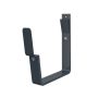 Lindab Rectangular Steel Gutter 70mm Flex-Fit Fascia Bracket - 140mm Graphite