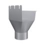 Lindab Magestic Rectangular Steel Gutter Outlet 87mm - 140mm Galvanised