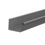 Lindab Rectangular Steel Gutter - 140mm x 3mtr Anthracite Metallic