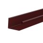 Lindab Rectangular Steel Gutter - 140mm x 3mtr Dark Red