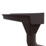 Lindab Rectangular Steel Gutter Union - 140mm Brown