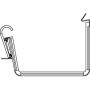 Lindab Rectangular Steel Gutter Union - 140mm Graphite