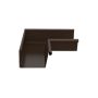 Lindab Rectangular Steel Gutter Internal Angle 90 - 140mm Brown