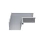 Lindab Magestic Rectangular Steel Gutter Internal Angle 90 - 140mm Galvanised