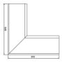 Lindab Rectangular Steel Gutter Internal Angle 90 - 140mm Tile Red