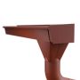 Lindab Rectangular Steel Gutter External Angle 90 - 140mm Dark Red