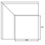 Lindab Rectangular Steel Gutter External Angle 90 - 140mm Tile Red