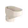 Lindab Steel Drain Trap - 100mm Antique White