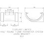 FloPlast Half Round Gutter Union Bracket - 112mm White