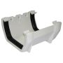 FloPlast Square Gutter Union Bracket - 114mm White - Pack of 2