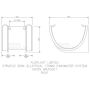 FloPlast Industrial/ Xtraflo Gutter Union Bracket - 170mm White