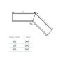 Lindab Steel Gutter Internal Angle 135 - 125mm Graphite